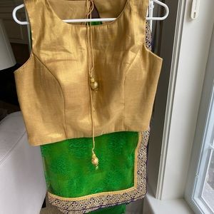 Modern net sari